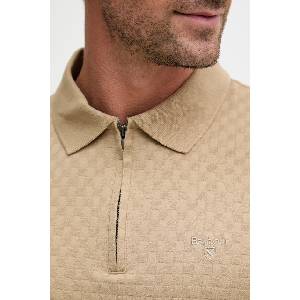 Barbour тениска с яка мъжка памучна Hockham (MML1528)