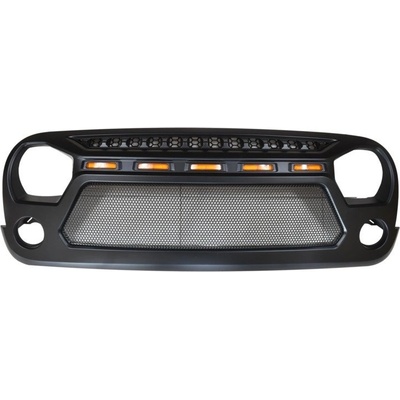 Mriežka, Čierna, Shark Serie, NET, LED, Jeep Wrangler JK