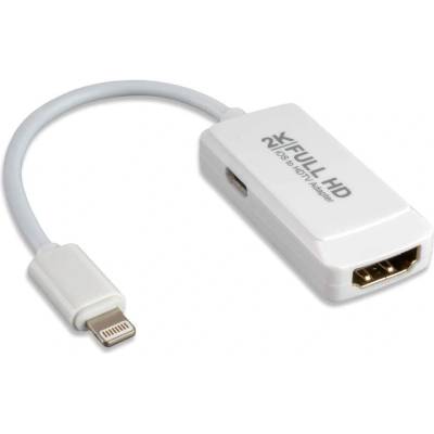 4smarts Lightning to HDMI Adapter - адаптер за свързване от Lightning към HDMI вход за мобилни устройства с Lightning (бял)