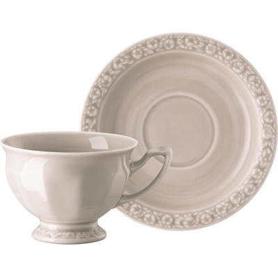 Rosenthal Чаша за кафе Maria en Vogue Sand с чинийка 180 мл (10430 407168 14742 + 10430 407168 14741)