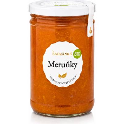 Šafránka BIO džem Meruňky se sníženým obsahem cukru 1200 g Meruňky