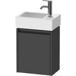 Duravit Ketho. 2 - Шкафче за умивалник 44x36x24 см, 1 врата, панти отляво, графит матов K25071L49490000 (K25071L49490000)