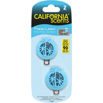 California Scents MINI DIFFUSERS SINGLE SCENT Fresh Linen