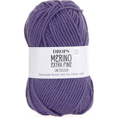 Příze DROPS Merino Extra Fine uni color 44 -fialová royal