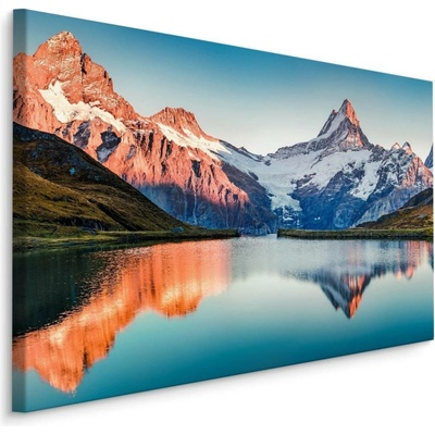 Plátno Jezero Ve Švýcarských Alpách Varianta: 70x50