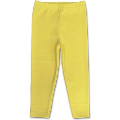 Dívčí bavlněné legíny žlutá