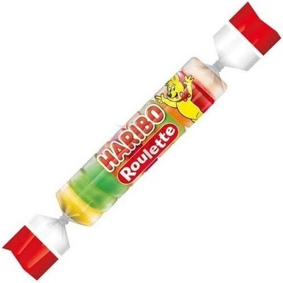 Haribo Roulette želé rulička s ovocnou příchutí 25 g