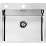 Alveus Мивка от неръждаема стомана Alveus Pure 70 Satin 57x53 см (1122385) Мивка за вграждане