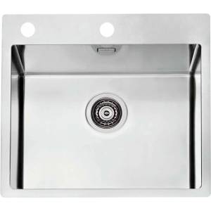 Alveus Мивка от неръждаема стомана Alveus Pure 70 Satin 57x53 см (1122385) Мивка за вграждане
