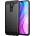 Forcell Противоударен Силиконов Калъф за Xiaomi Redmi 9, Forcell Carbon Case, Черен (5903396068232)
