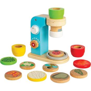 Bigjigs Toys Дървена играчка Bigjigs - Микроскоп (36031)