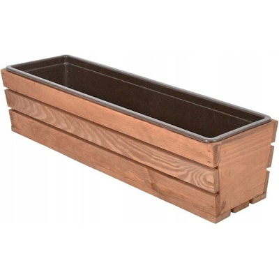 Rojaplast Květináč plast hnědý 18 x 61 x 15 cm