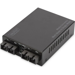 Digitus Fast Ethernet преобразувател от многомодов към едномодов медиен преобразувател (DN-82024)