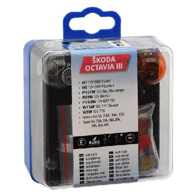 COMPASS Žárovky servisní box ŠKODA OCTAVIA III H7+H8 08537