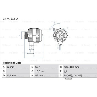 BOSCH generátor 0986041120