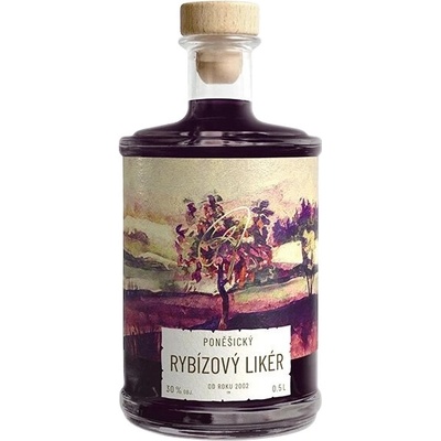 Poněšický rybízový likér 30% 0,5 l (holá láhev)