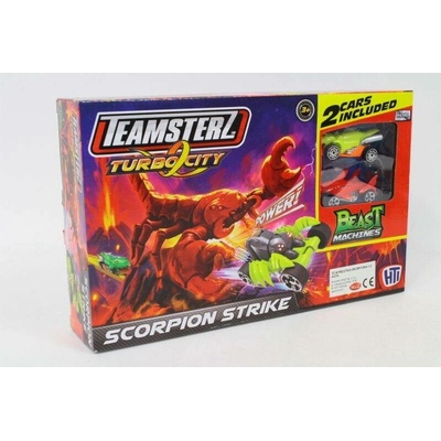 Teamsterz Beast Machines dráha Útok škorpióna a 2 autíčka