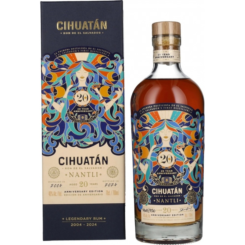 Cihuatán Nantli 20y 40% 0,7 l (karton)