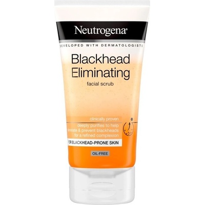 Neutrogena Blackhead Eliminating Facial Scrub Peeling proti černým tečkám 150 ml – Zboží Mobilmania