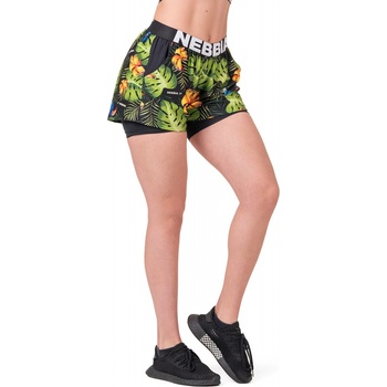 Nebbia dámské šortky High Energy double layer green