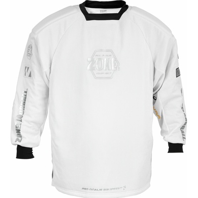 Zone floorball Goalie sweater UPGRADE PRO4 SW white/silver