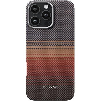 PITAKA Magsafe Калъф за iPhone 16 Pro Max, Pitaka Edge Case Sunset, Кафяв (KI1601SUM)