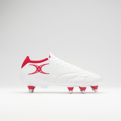 Gilbert Ръгби обувки Gilbert Icon Players 8 Soft Ground Rugby Boots Adults - White