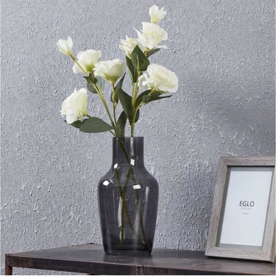 Eglo | Eglo 421225 - Sklenená váza SIRANANA 25x13,3 cm čierna | EG421225