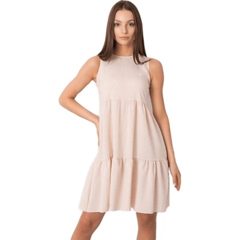 Dámske šaty s riasením WN-SK-V103-1.05 beige