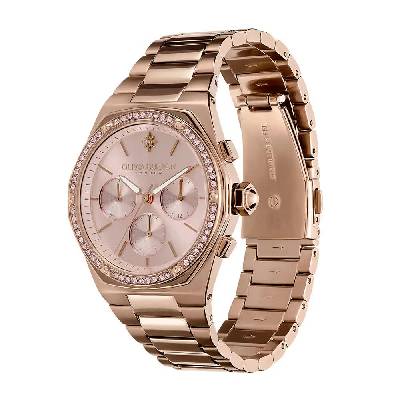 Часовник Olivia burton Hexmu 38 mm woman watch - Golden (Rose Gold / Rose Gold / Mineral)