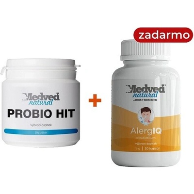 Medveď Natural Probio HIT 60 g a AlergIQ 30 kapsúl