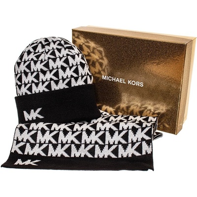 Michael Kors dámský set čepice a šála černý