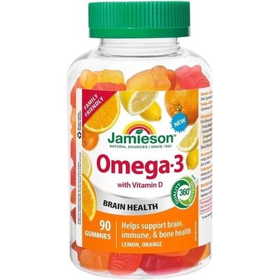 Jamieson Омега-3, 90 желирани дражета, Jamieson