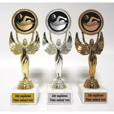 VIZINGR Plavání trofeje F32-830-LAC016 F32-830-LAC016 stříbro