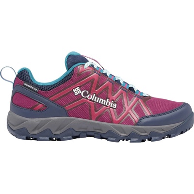 Columbia Dámska outdoorová obuv HIKEPEAK WP W vínová biela tmavo sivá