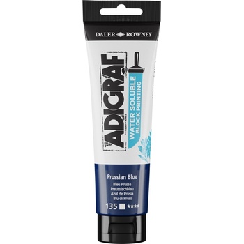Daler Rowney Adigraf Block Printing Water Soluble Colour Боя за линогравюра Prussian Blue 150 ml (185150135)