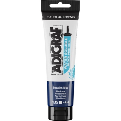 Daler Rowney Adigraf Block Printing Water Soluble Colour Боя за линогравюра Prussian Blue 150 ml (185150135)