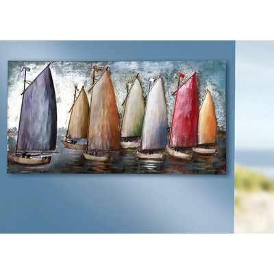Obdélníkový obraz GILDE Gallery "Sailing Regatta" plachetnice