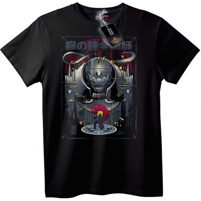 NOONEBRAND Тениска Fullmetal Alchemist аниме - XL, White