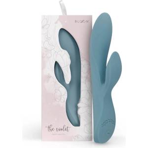 Bloom Violet Rabbit - вибратор за G-точка и клитор с клиторна приставка