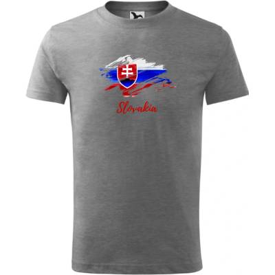 Tričko Slovakia sivá