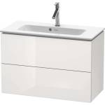 Duravit L-Cube - Шкафче за умивалник „Compact, 55x82x39 см, 2 чекмеджета, лъскаво бяло LC625702222 (LC625702222)