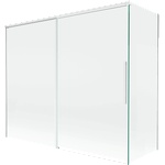 Mexen Rox параван за вана, 2-крилен, плъзгащ се, 180 + 90 x 150 см, прозрачен, бял - 8C9-180-090-20-00 (8C9-180-090-20-00)