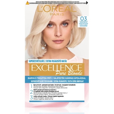 L'Oréal Excellence Creme боя за коса цвят 03 Ultra Light Ash Blonde