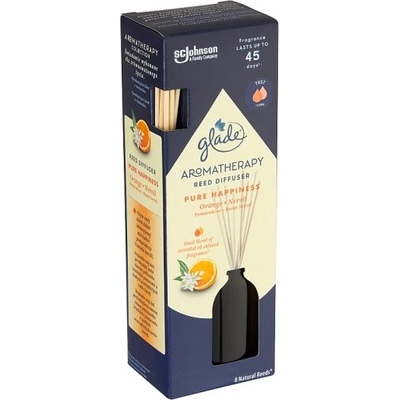 Glade Aromatherapy Reed Diffuser Pure Happiness aroma difuzér vonné tyčinky 80 ml