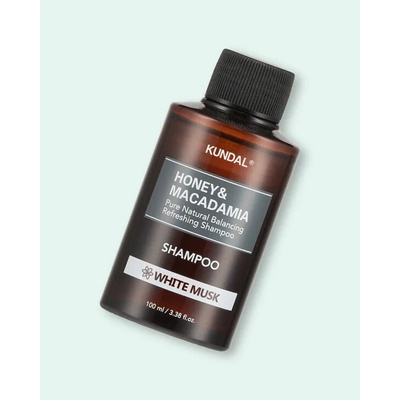 KUNDAL Šampon na vlasy Honey & Macadamia Nature Shampoo White Musk 100 ml