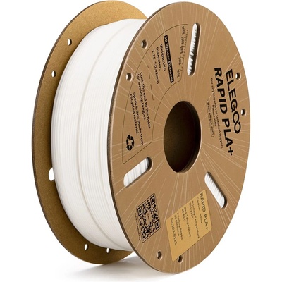 Elegoo RAPID PLA+ 1.75, 1kg, бял (RPLAP1W)