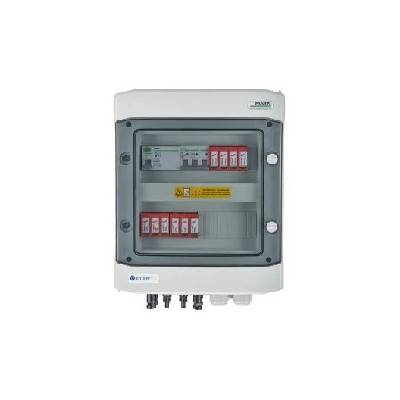 EM-588N_DCAC Разпределителна кутия DCAC, IP65, SPD DC Noark 1000V тип 2, 2 x PV верига, 2 x MPPT, SPD AC Noark тип 2, 20A 3-F, RCD тип A 40A/300mA (EM-588N_DCAC)