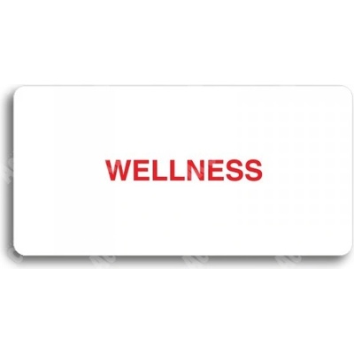 ACCEPT Piktogram WELLNESS - bílá tabulka - barevný tisk bez rámečku