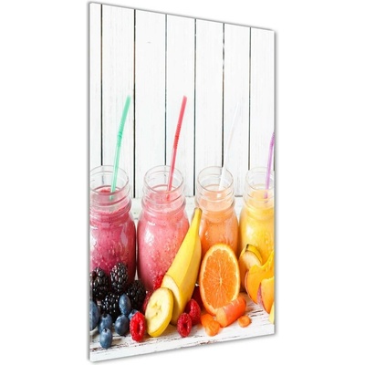 Vertikálny foto obraz sklo tvrdené Farebné koktaily 50x100 cm